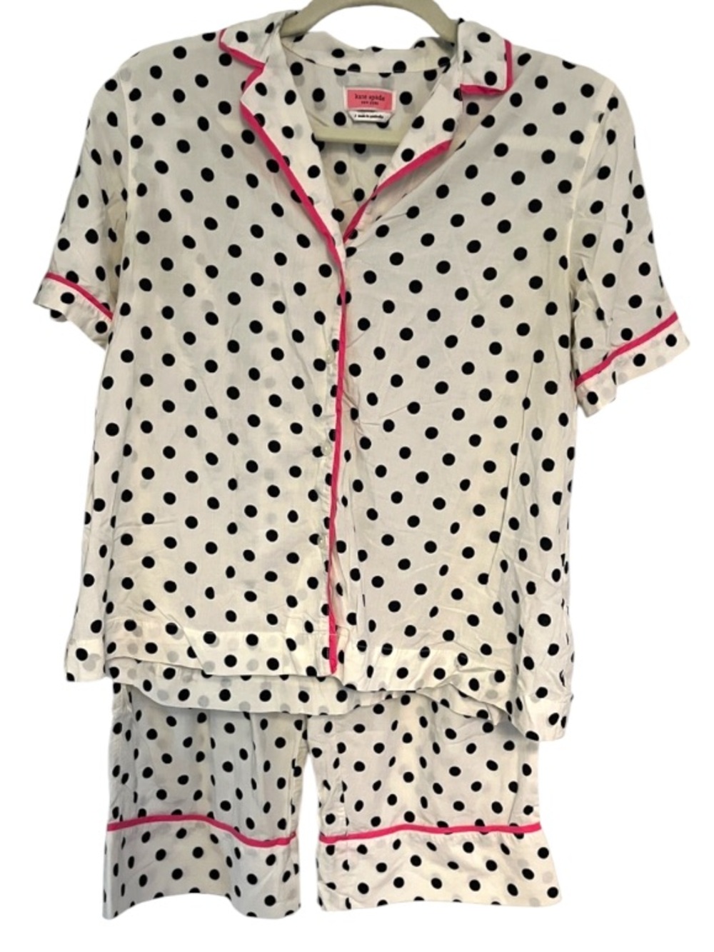 Kate Spade Polka Dot Pajama Set Sz Small